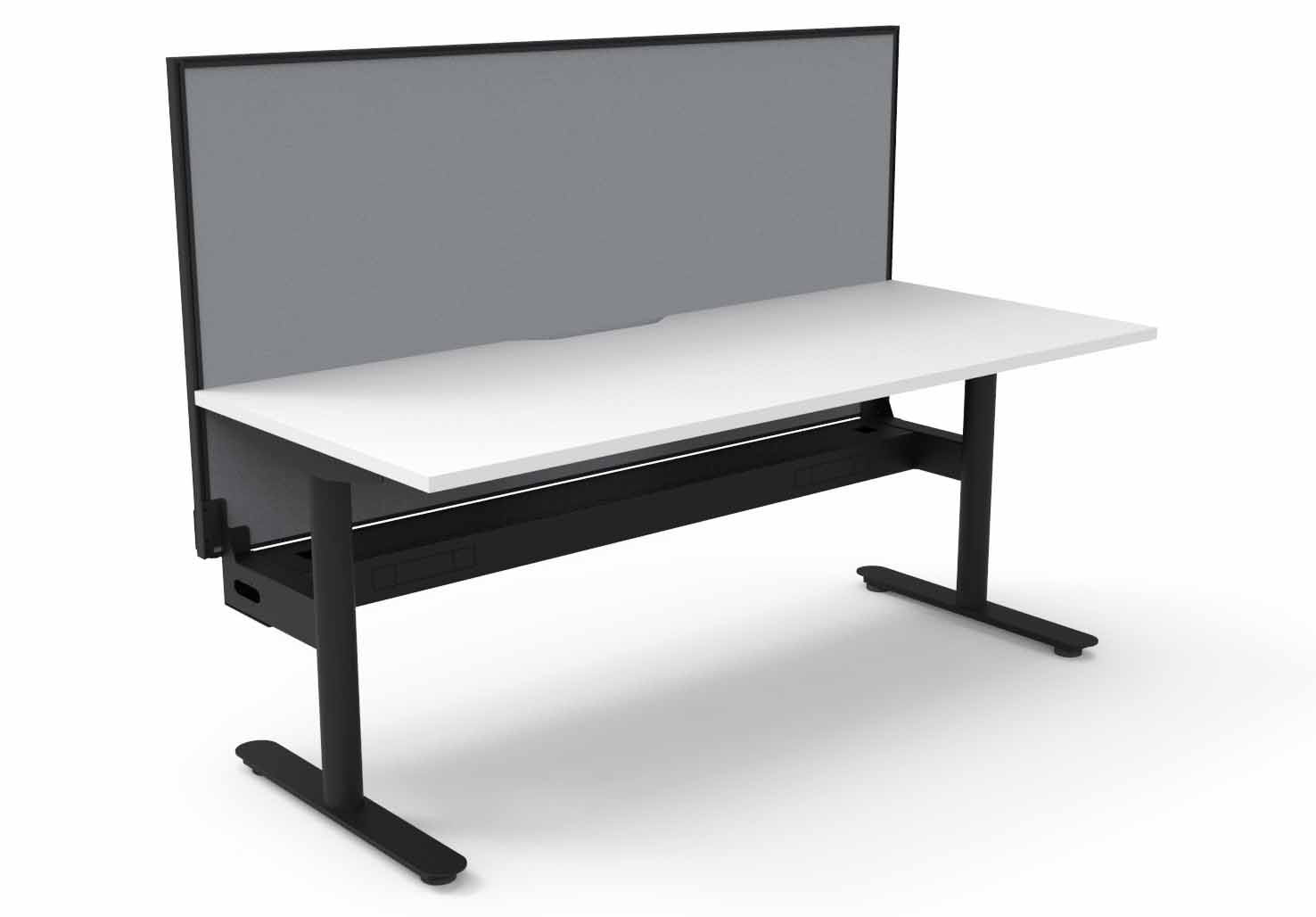Halo Static Single Sided Workstation - with Screen